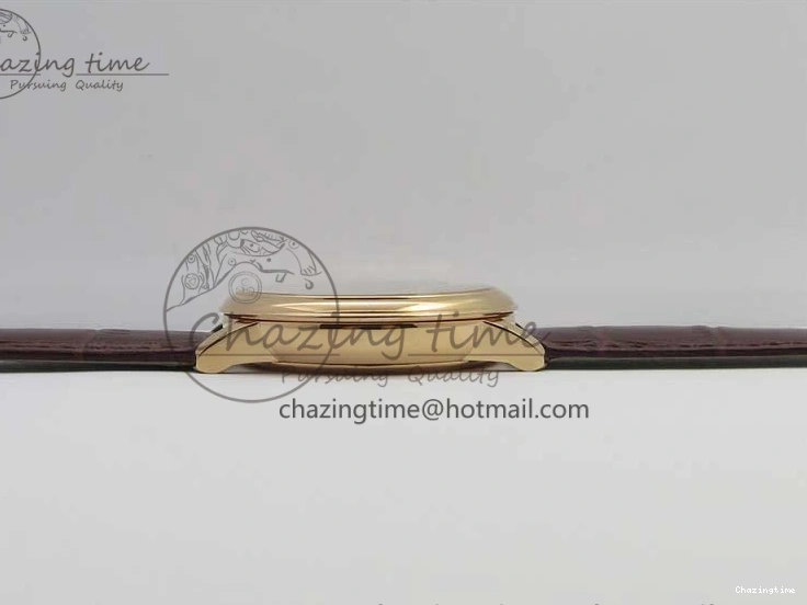 0422 De Ville Prestige Real PR RG ZF 1:1 Best Edition White Dial on Brown Leather Strap MIYOTA HighPerformance 7939